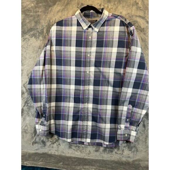 Banana Republic Custom 078 Wash Shirt Grant Fit-XL plaid Button shirt - Picture 1 of 8